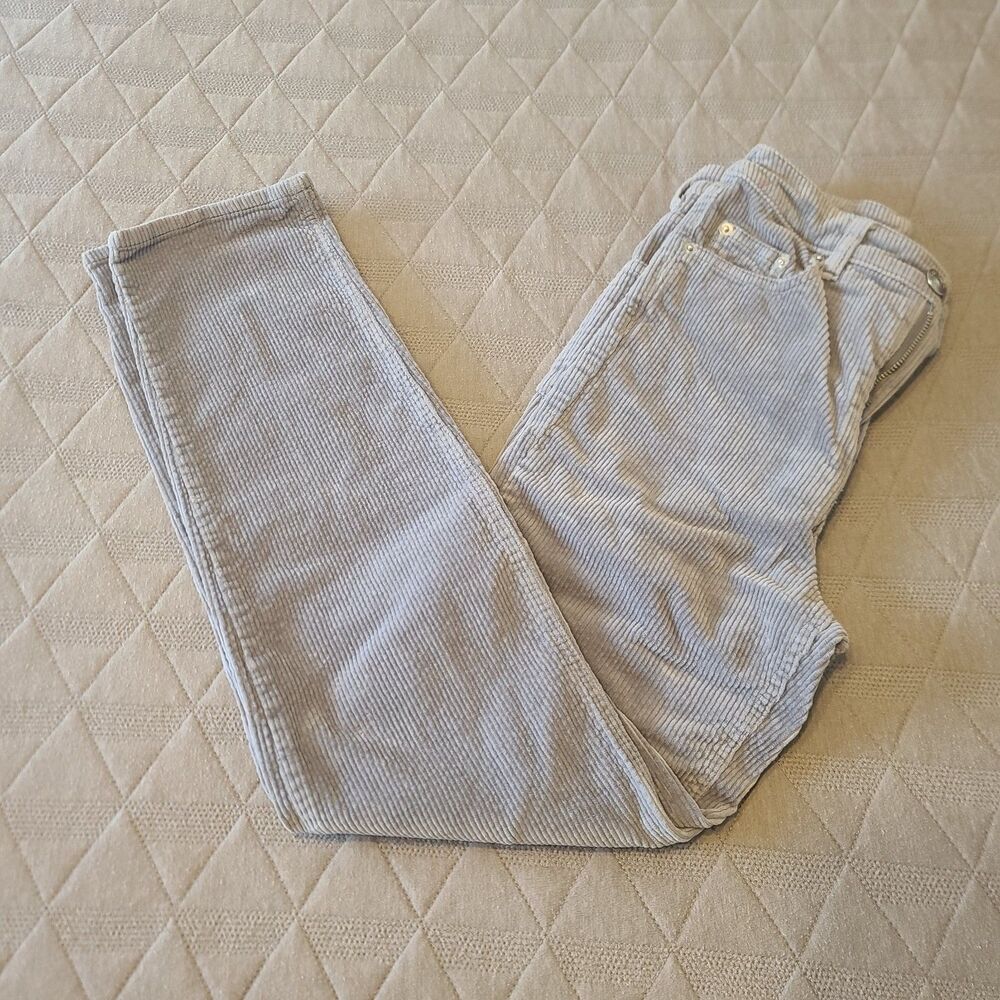 Divided By H&M Bohemian Corduroy Straight Leg Pant Size 2 Great Y2K 5 Pocket